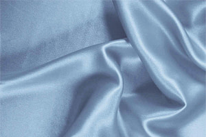 Cornflower Blue Silk Crêpe Satin Apparel Fabric