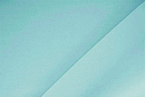 Celadon Blue Polyester Crêpe Microfiber Apparel Fabric