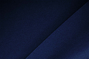 Indigo Blue Polyester Crêpe Microfiber Apparel Fabric