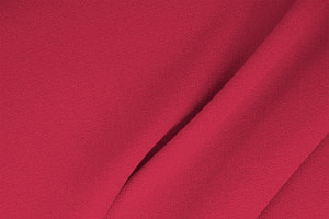 Campari Red Wool Wool Double Crêpe Apparel Fabric