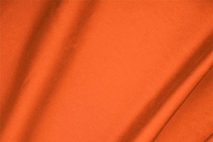 Tangerine Orange Cotton, Stretch Cotton sateen stretch Apparel Fabric