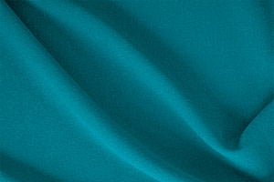 Turquoise Blue Wool Wool Crêpe Apparel Fabric