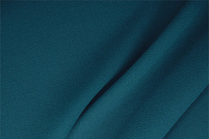 Peacock Blue Wool Wool Double Crêpe Apparel Fabric
