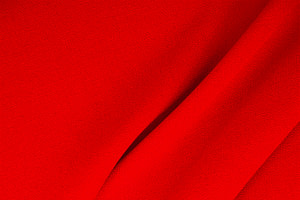 Fire Red Wool Wool Double Crêpe Apparel Fabric