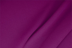 Bougainvillea fuchsia double-faced wool crêpe fabric for dressmaking