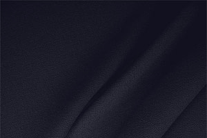 Navy Blue Wool Wool Double Crêpe Apparel Fabric