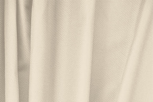 Ecru Beige Cotton, Stretch Pique Stretch Apparel Fabric