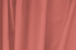 Geranium Pink Cotton, Stretch Pique Stretch Apparel Fabric