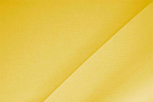 Saffron Yellow Polyester Crêpe Microfiber Apparel Fabric