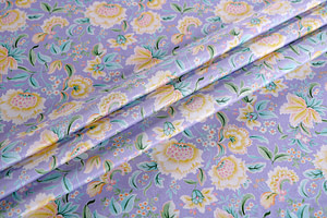 Tessuto Crepe Fiori Etnici ST000672 per Abbigliamento
