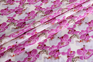 Flowers Print Apparel Fabric ST000680