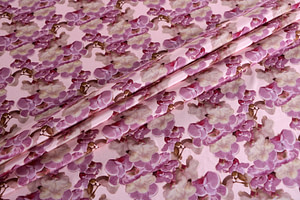 Flowers Print Apparel Fabric ST000680