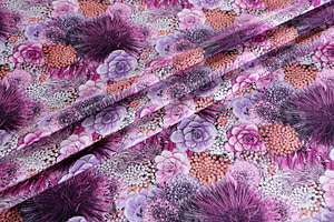 Flowers Print Apparel Fabric ST000683