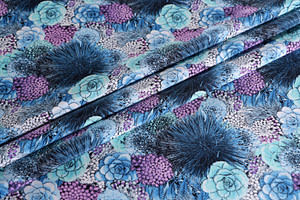 Flowers Print Apparel Fabric ST000683