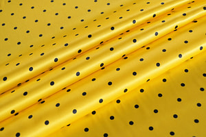 Tissu Couture Crêpe Satin Jaune en Soie