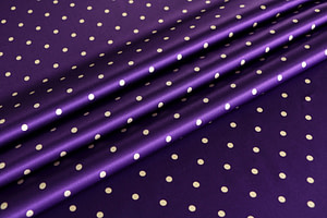 Tissu Couture Crêpe Satin Violet en Soie