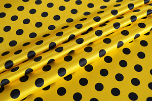 Tissu Couture Crêpe Satin Jaune en Soie