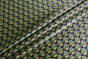 Tessuto Twill Giglio Pop ST000783 per Abbigliamento