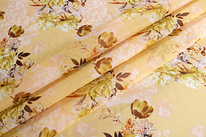 Tessuto Georgette Peonie ST000810 per Abbigliamento