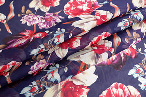 Flowers Print Apparel Fabric ST000840