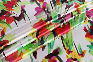 Flowers Print Apparel Fabric ST000874