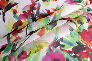 Flowers Print Apparel Fabric ST000880