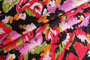 Flowers Print Apparel Fabric ST000886