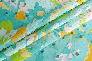 Flowers Print Apparel Fabric ST000886