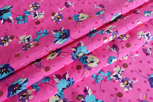 Flowers Print Apparel Fabric ST000890