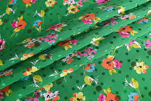 Flowers Print Apparel Fabric ST000890