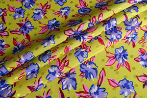Flowers Print Apparel Fabric ST000894