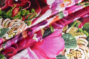 Flowers Print Apparel Fabric ST000909