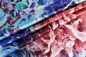 Flowers Print Apparel Fabric ST000909