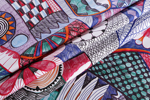Flowers Print Apparel Fabric ST000927
