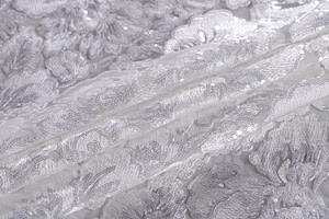 Tissu Couture Fleurs Dentelle et Broderie TC001116