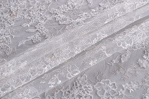 Flowers Laces-Embroidery Apparel Fabric TC001122