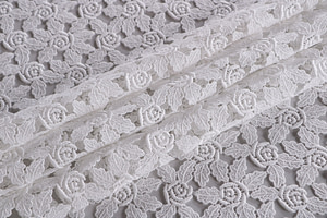 Flowers Laces-Embroidery Apparel Fabric TC001129