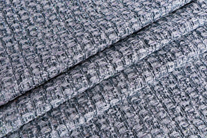 Tessuto Tweed Acquamarina TC001425 per Abbigliamento
