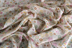 Flowers Print Apparel Fabric ST000433