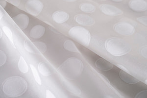 Tessuto Organza Jacquard Bolle TC000796 per Abbigliamento