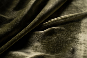 Tissu Couture Vert en Soie, Viscose