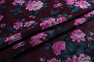 Flowers Jacquard Apparel Fabric TC000940