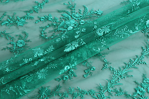 Flowers Laces-Embroidery Apparel Fabric TC001090