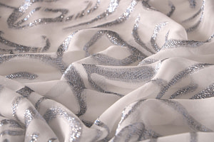 Abstract Jacquard Apparel Fabric UN001177