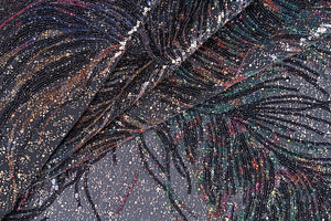 Abstract Laces-Embroidery Apparel Fabric UN001199