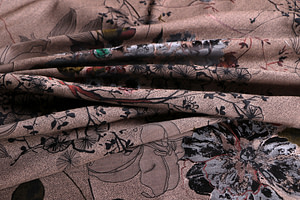 Flowers Jacquard Apparel Fabric UN001262
