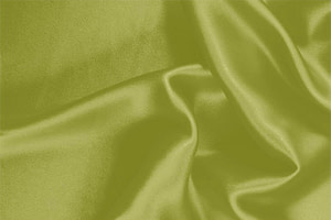 Acid Green Silk Crêpe Satin Apparel Fabric