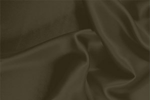 Bark Brown Silk Crêpe Satin Apparel Fabric
