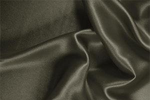 Army Green Silk Crêpe Satin Apparel Fabric