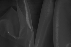 Black silk organza fabric for dress - new tess